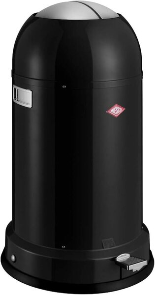 WESCO Kickmaster Soft 33 literes pedálos fém szemetes - Matt fekete