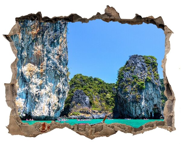 3d-s lyukat fali matrica Csónakok thaiföld