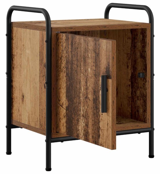 Éjjeliszekrény 2 db Antik Fa 40 x 30 x 50 cm Szerelt Fa
