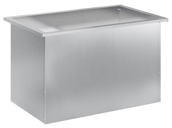 Led-es kerti virágláda Ezüst 50 x 80 x 48 cm Horganyzott Acél