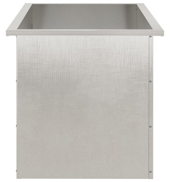 Led-es kerti virágláda 2 db Ezüst 50 x 80 x 48 cm