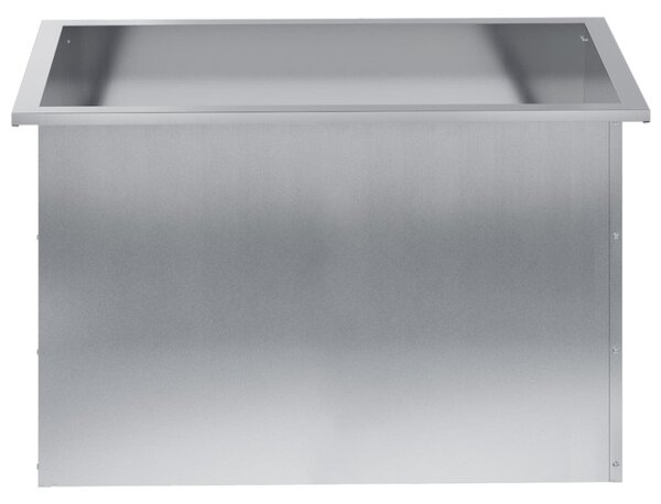 Led-es kerti virágláda 2 db Ezüst 50 x 80 x 48 cm