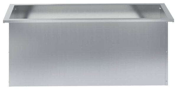 Led-es kerti virágláda Ezüst 40 x 100 x 40 cm Horganyzott Acél