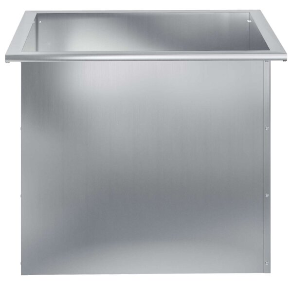 Led-es kerti virágláda 2 db Ezüst 50 x 60 x 48 cm