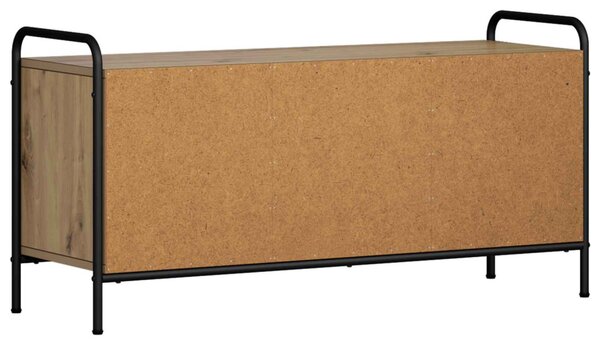 TV szekrény 99 x 33 x 50 cm Kézműves Tölgy Szerelt Fa