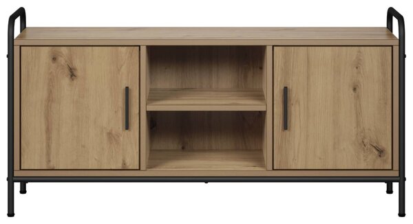 TV szekrény 99 x 33 x 50 cm Kézműves Tölgy Szerelt Fa