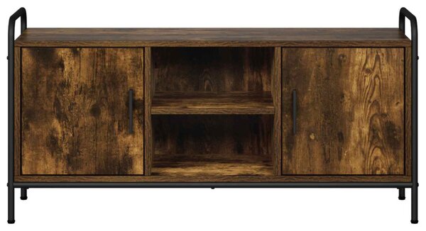 TV szekrény 99 x 33 x 50 cm Füstös Tölgy Szerelt Fa