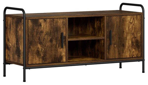 TV szekrény 99 x 33 x 50 cm Füstös Tölgy Szerelt Fa