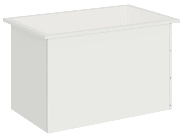 Led-es kerti virágláda Fehér 50 x 80 x 48 cm Acél