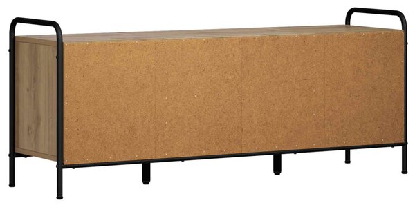 TV szekrény 119 x 33 x 50 cm Kézműves Tölgy