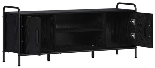 TV szekrény 119 x 33 x 50 cm Fekete Tölgy