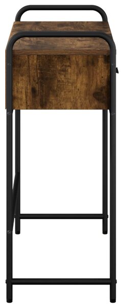 Konzolasztal Füstös Tölgy 90 x 33 x 80,5 cm Szerelt Fa