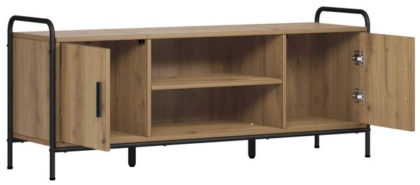 TV szekrény 119 x 33 x 50 cm Kézműves Tölgy