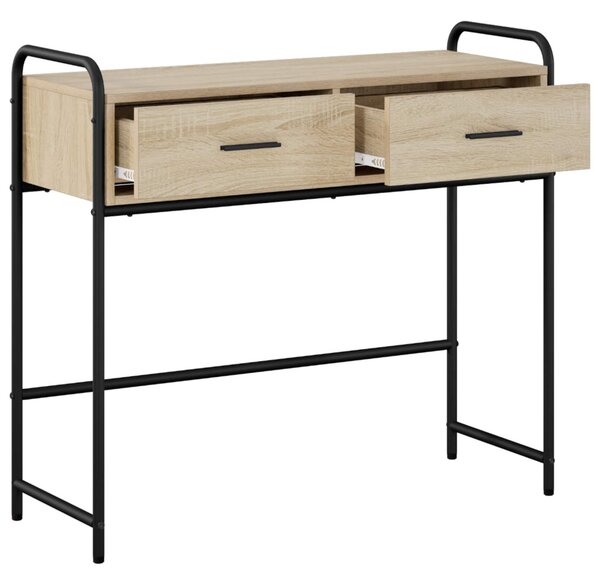 Konzolasztal Sonoma Tölgy 90 x 33 x 80,5 cm Szerelt Fa