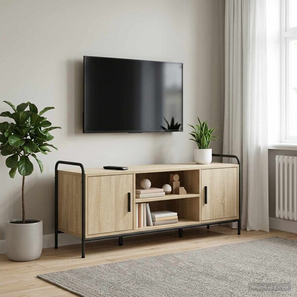 TV szekrény 119 x 33 x 50 cm Sonoma Tölgy