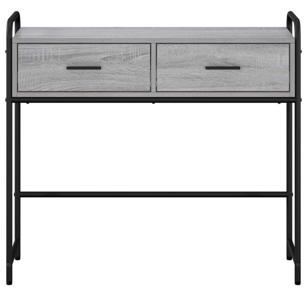 Konzolasztal Szürke Sonoma 90 x 33 x 80,5 cm Szerelt Fa