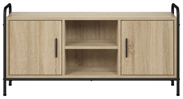 TV szekrény 99 x 33 x 50 cm Sonoma Tölgy Szerelt Fa