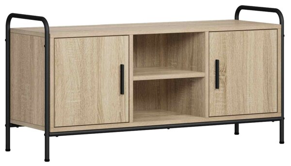 TV szekrény 99 x 33 x 50 cm Sonoma Tölgy Szerelt Fa