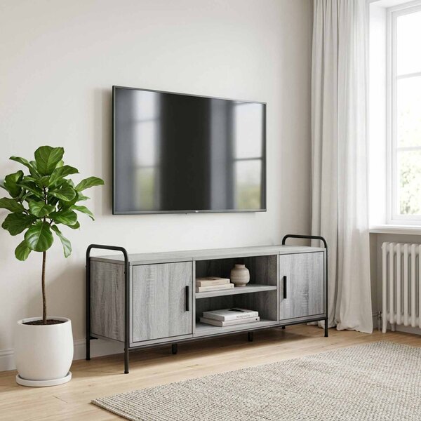 TV szekrény 119 x 33 x 50 cm Szürke Sonoma