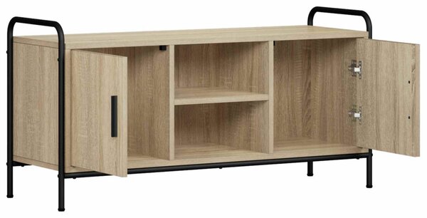 TV szekrény 99 x 33 x 50 cm Sonoma Tölgy Szerelt Fa