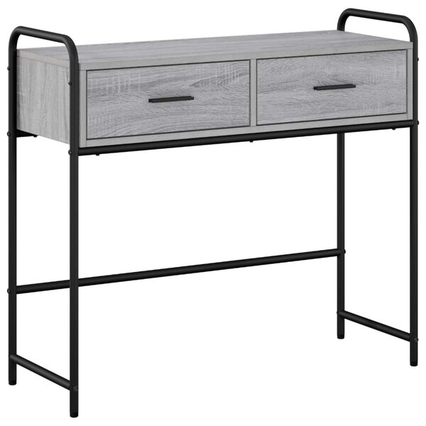 Konzolasztal Szürke Sonoma 90 x 33 x 80,5 cm Szerelt Fa