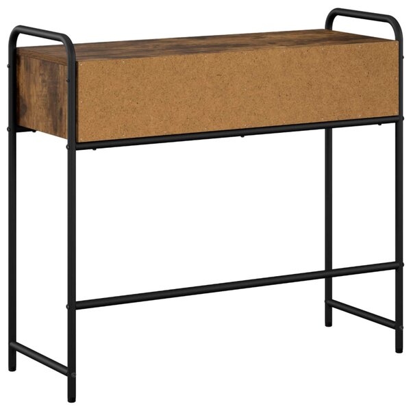 Konzolasztal Füstös Tölgy 90 x 33 x 80,5 cm Szerelt Fa