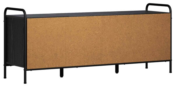 TV szekrény 119 x 33 x 50 cm Fekete Tölgy