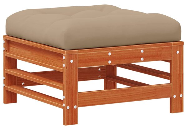 VidaXL Kerti lounge szett 3 pcs Viaszbarna Tömör Fenyőfa