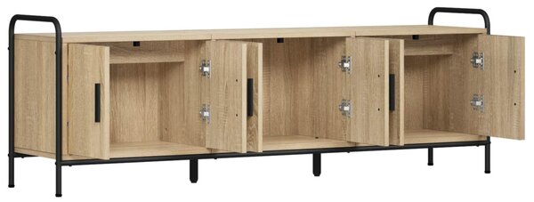 TV szekrény 146 x 33 x 50 cm Sonoma Tölgy Szerelt Fa