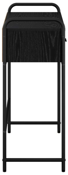 Konzolasztal Fekete Tölgy 90 x 33 x 80,5 cm Szerelt Fa