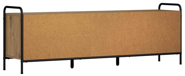 TV szekrény 146 x 33 x 50 cm Kézműves Tölgy Szerelt Fa