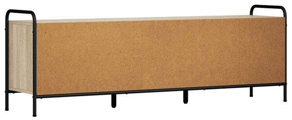 TV szekrény 146 x 33 x 50 cm Sonoma Tölgy Szerelt Fa