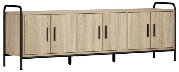 TV szekrény 146 x 33 x 50 cm Sonoma Tölgy Szerelt Fa