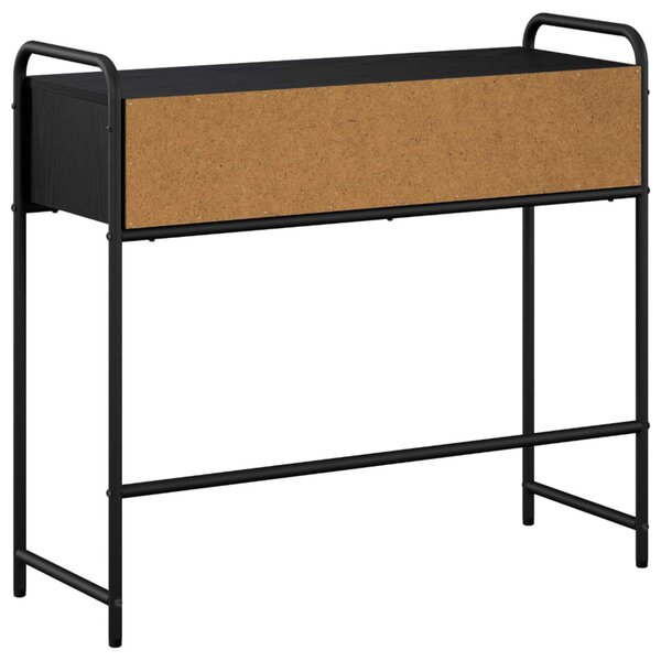 Konzolasztal Fekete Tölgy 90 x 33 x 80,5 cm Szerelt Fa