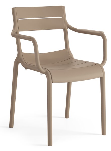 MAZZONI EXPORT LUSSO Beige - MODERN SZÉK KONYHÁBA KERTBE KÁVÉZÓBA (RAKÁSOLHATÓ)