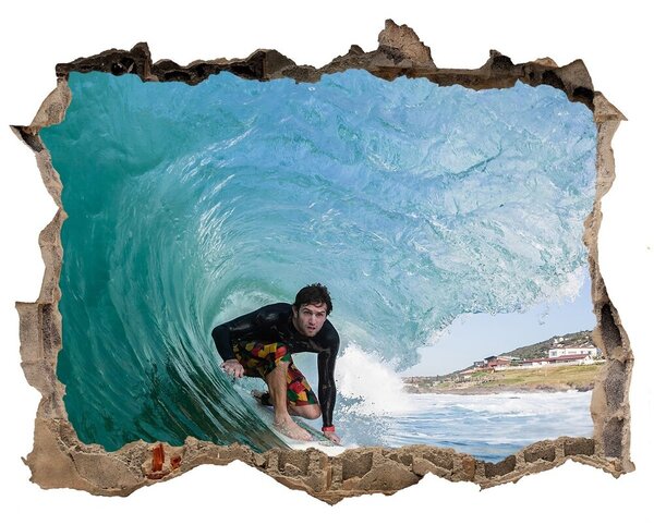 3d-s lyukat fali matrica Surfer a hullám