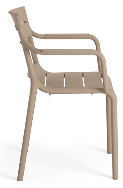 MAZZONI EXPORT LUSSO Beige - MODERN SZÉK KONYHÁBA KERTBE KÁVÉZÓBA (RAKÁSOLHATÓ)