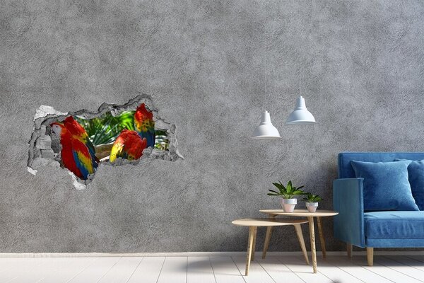 Fali matrica lyuk a falban Papagájok ara