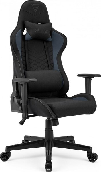 Gamer szék SENSE7 Spellcaster szövet fotel, fekete-kék