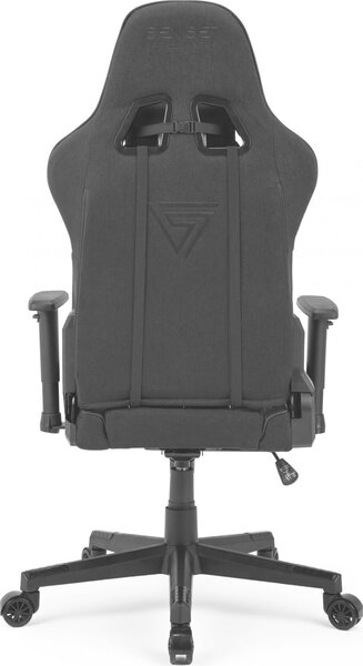 Gamer szék SENSE7 Spellcaster szövet fotel, fekete és szürke