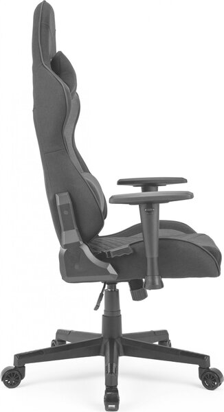 Gamer szék SENSE7 Spellcaster szövet fotel, fekete és szürke