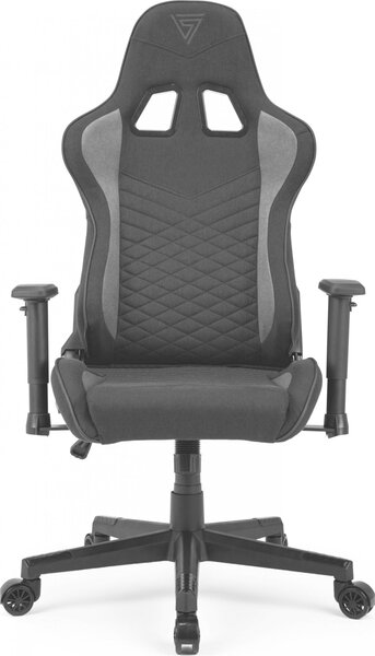 Gamer szék SENSE7 Spellcaster szövet fotel, fekete és szürke