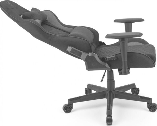 Gamer szék SENSE7 Spellcaster szövet fotel, fekete és szürke