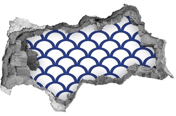 Fali matrica lyuk a falban Tengerészeti háttér
