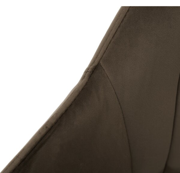 Forgószék, Velvet szövet, szürkésbarna taupe/bükk, DALIO