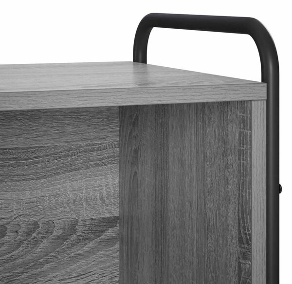 Könyvespolc 57 x 33 x 111 cm Szerelt Fa Szürke Sonoma