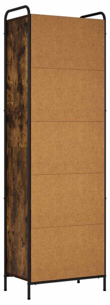 Könyvespolc 55,5 x 33 x 174 cm Szerelt Fa Füstös Tölgy