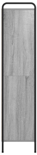 Könyvespolc 55,5 x 33 x 174 cm Szerelt Fa Szürke Sonoma