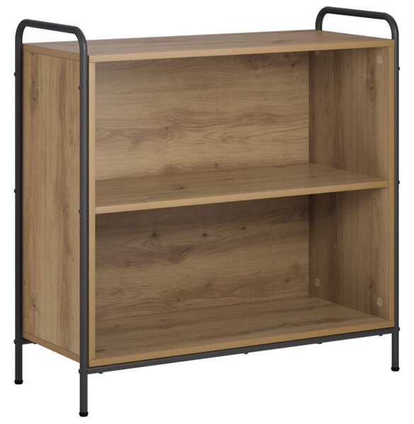 Könyvespolc 80 x 33 x 80 cm Szerelt Fa Kézműves Tölgy