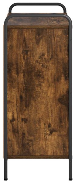 Könyvespolc 80 x 33 x 80 cm Szerelt Fa Füstös Tölgy
